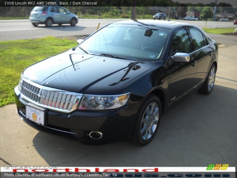 Black / Dark Charcoal 2008 Lincoln MKZ AWD Sedan