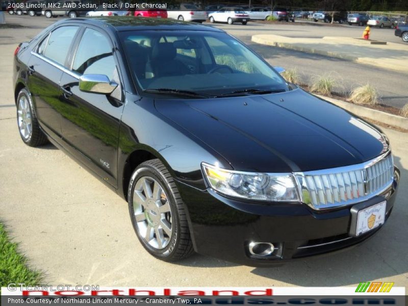 Black / Dark Charcoal 2008 Lincoln MKZ AWD Sedan