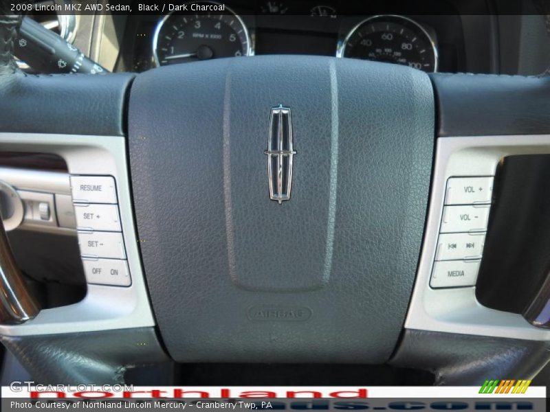 Black / Dark Charcoal 2008 Lincoln MKZ AWD Sedan