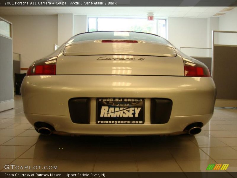 Arctic Silver Metallic / Black 2001 Porsche 911 Carrera 4 Coupe