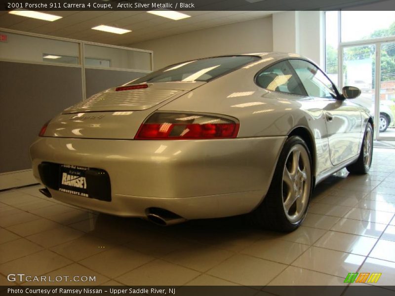 Arctic Silver Metallic / Black 2001 Porsche 911 Carrera 4 Coupe