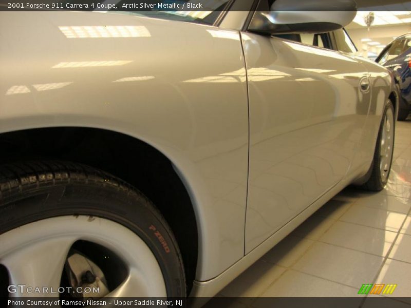 Arctic Silver Metallic / Black 2001 Porsche 911 Carrera 4 Coupe