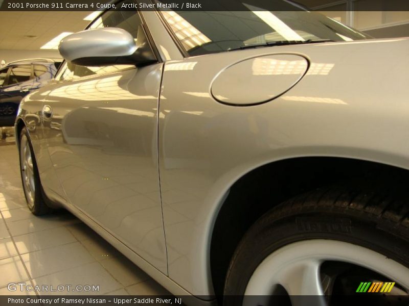 Arctic Silver Metallic / Black 2001 Porsche 911 Carrera 4 Coupe