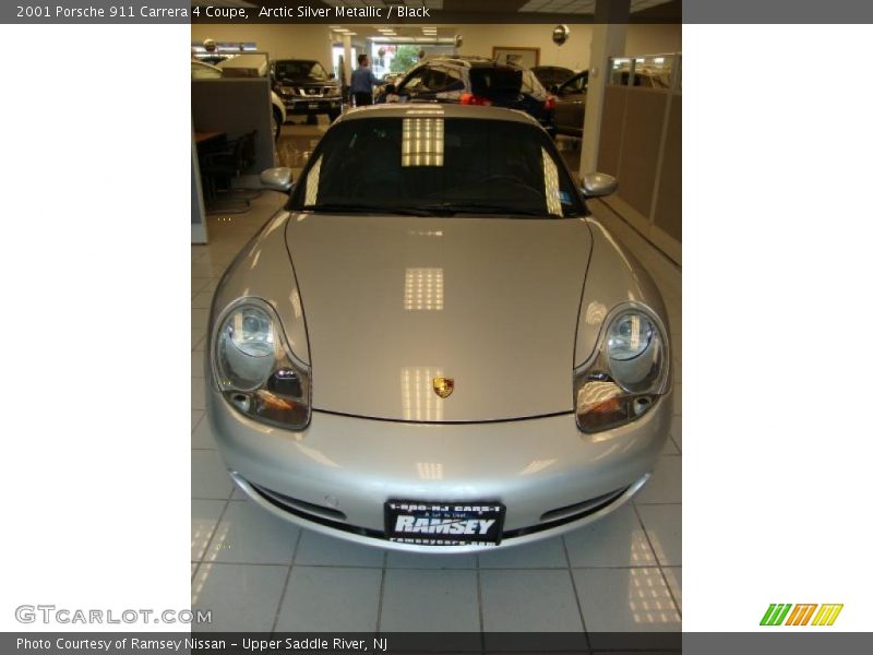 Arctic Silver Metallic / Black 2001 Porsche 911 Carrera 4 Coupe