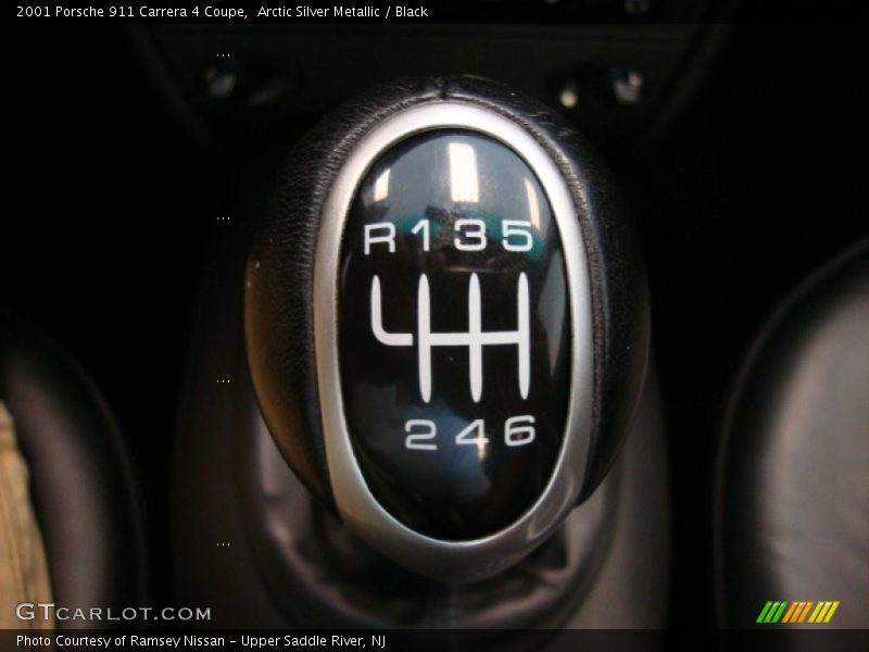 Arctic Silver Metallic / Black 2001 Porsche 911 Carrera 4 Coupe