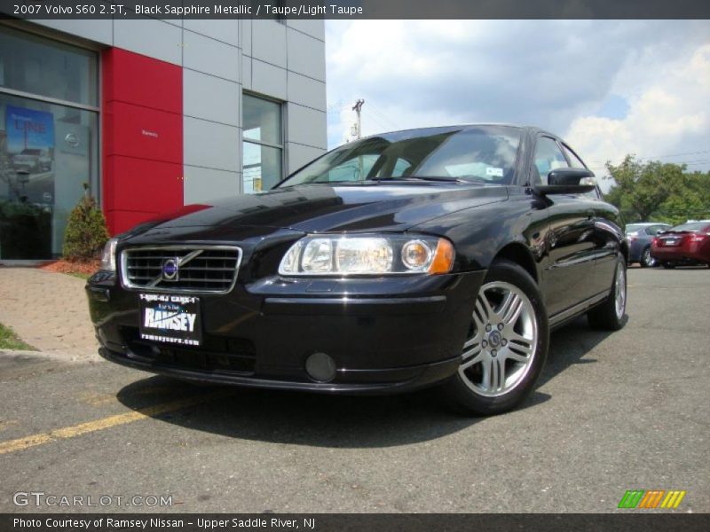 Black Sapphire Metallic / Taupe/Light Taupe 2007 Volvo S60 2.5T