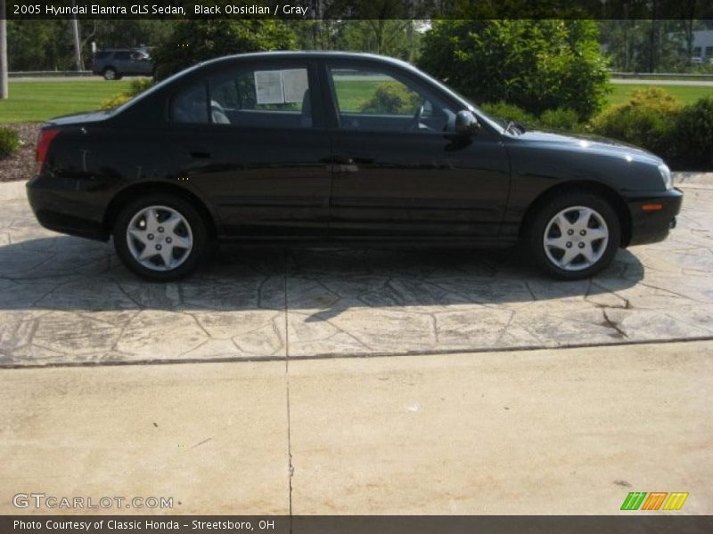 Black Obsidian / Gray 2005 Hyundai Elantra GLS Sedan