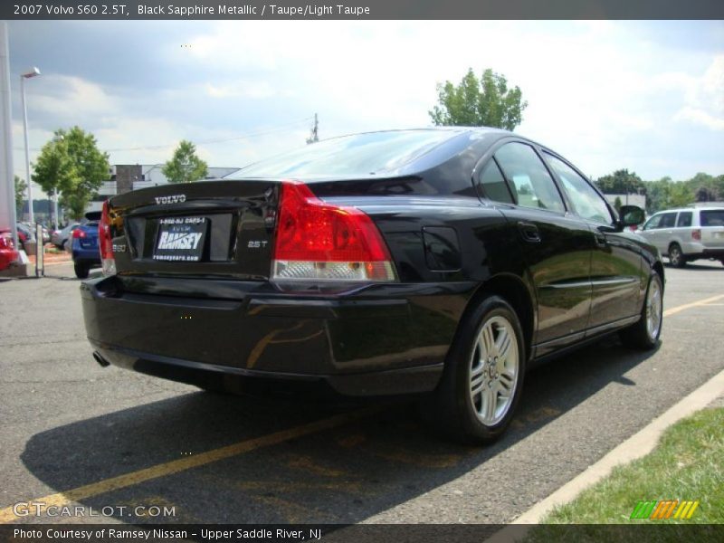 Black Sapphire Metallic / Taupe/Light Taupe 2007 Volvo S60 2.5T