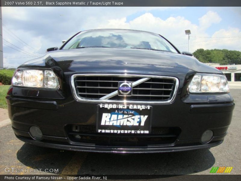 Black Sapphire Metallic / Taupe/Light Taupe 2007 Volvo S60 2.5T
