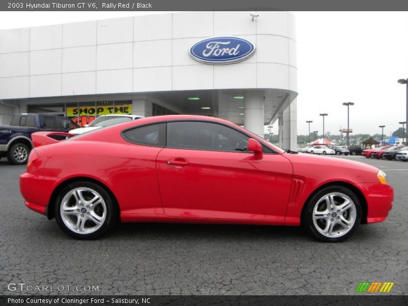 Rally Red / Black 2003 Hyundai Tiburon GT V6