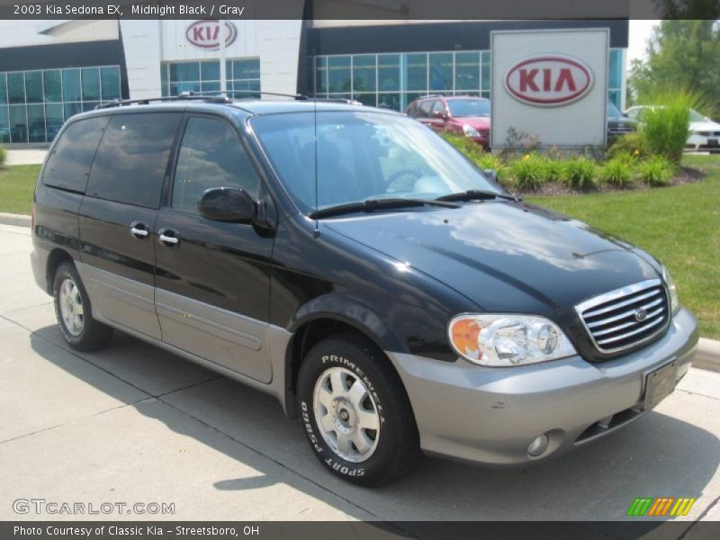 Midnight Black / Gray 2003 Kia Sedona EX