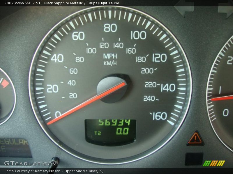 Black Sapphire Metallic / Taupe/Light Taupe 2007 Volvo S60 2.5T