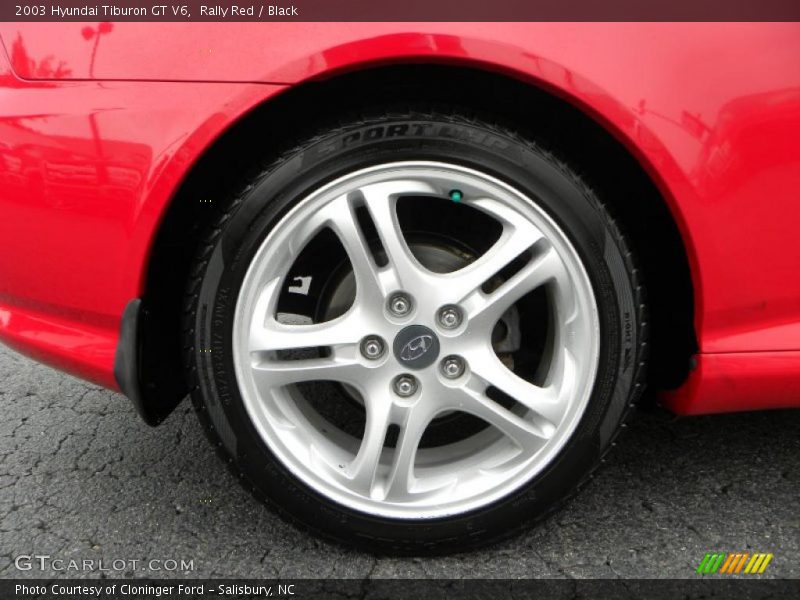 Rally Red / Black 2003 Hyundai Tiburon GT V6