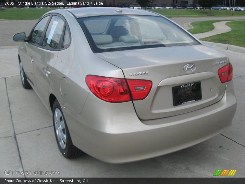 Laguna Sand / Beige 2009 Hyundai Elantra GLS Sedan