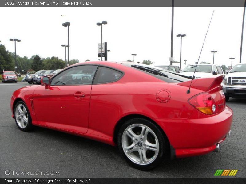 Rally Red / Black 2003 Hyundai Tiburon GT V6