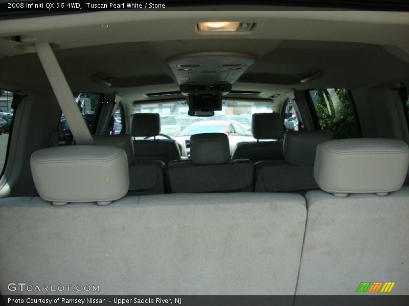 Tuscan Pearl White / Stone 2008 Infiniti QX 56 4WD