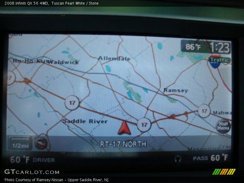 Tuscan Pearl White / Stone 2008 Infiniti QX 56 4WD