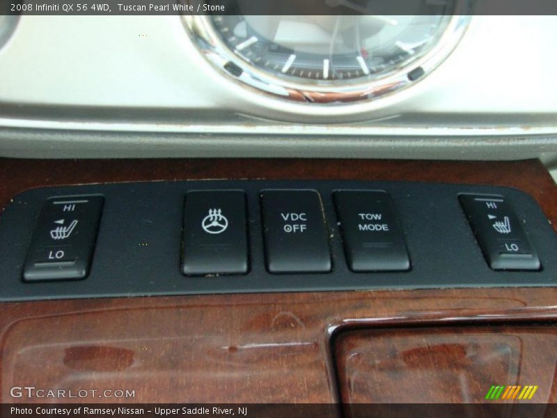 Tuscan Pearl White / Stone 2008 Infiniti QX 56 4WD