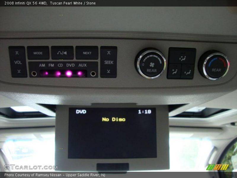 Tuscan Pearl White / Stone 2008 Infiniti QX 56 4WD