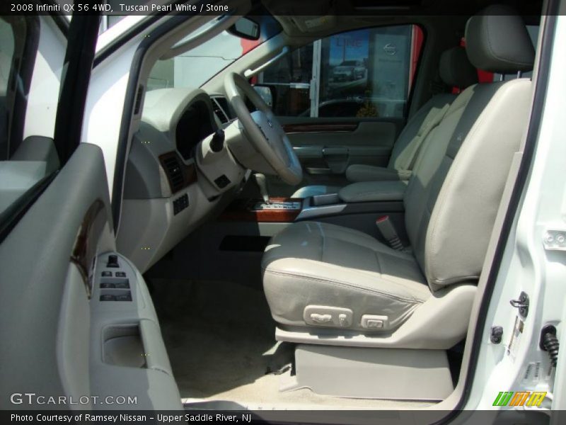 Tuscan Pearl White / Stone 2008 Infiniti QX 56 4WD