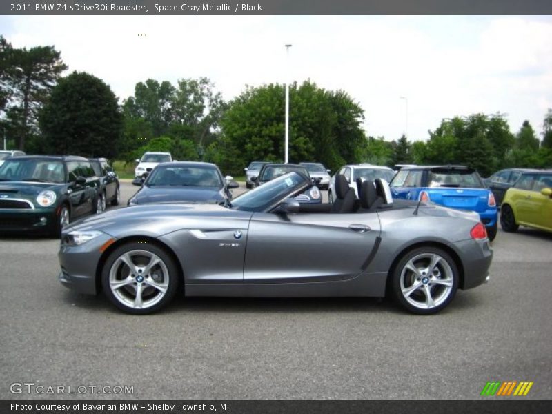 Space Gray Metallic / Black 2011 BMW Z4 sDrive30i Roadster