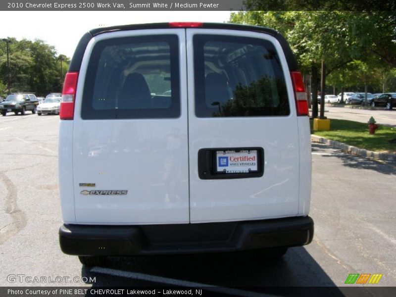 Summit White / Medium Pewter 2010 Chevrolet Express 2500 Work Van