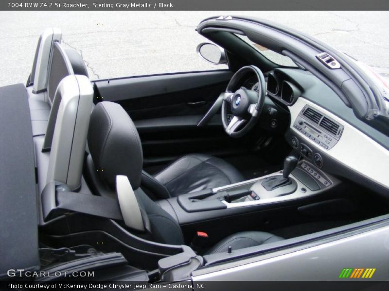 Sterling Gray Metallic / Black 2004 BMW Z4 2.5i Roadster