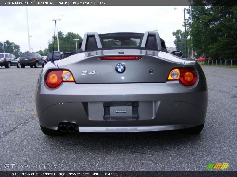 Sterling Gray Metallic / Black 2004 BMW Z4 2.5i Roadster