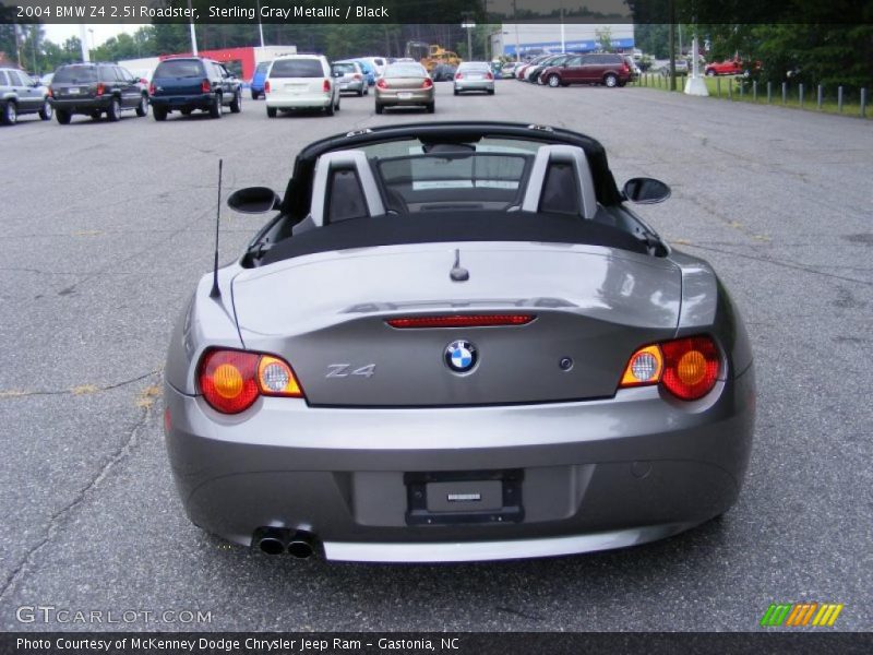Sterling Gray Metallic / Black 2004 BMW Z4 2.5i Roadster