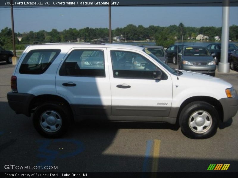 Oxford White / Medium Graphite Grey 2001 Ford Escape XLS V6