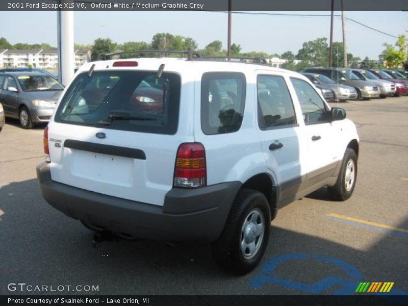 Oxford White / Medium Graphite Grey 2001 Ford Escape XLS V6