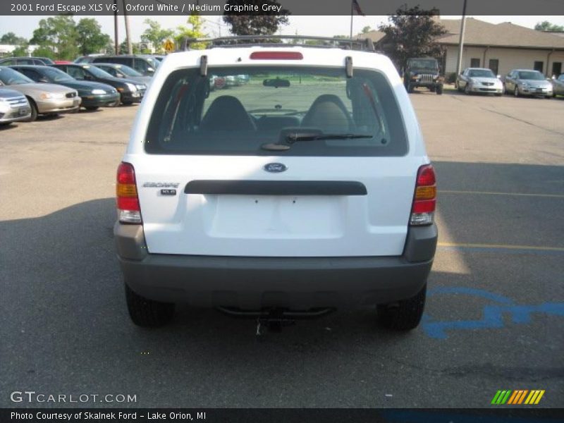 Oxford White / Medium Graphite Grey 2001 Ford Escape XLS V6