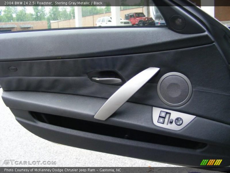 Sterling Gray Metallic / Black 2004 BMW Z4 2.5i Roadster