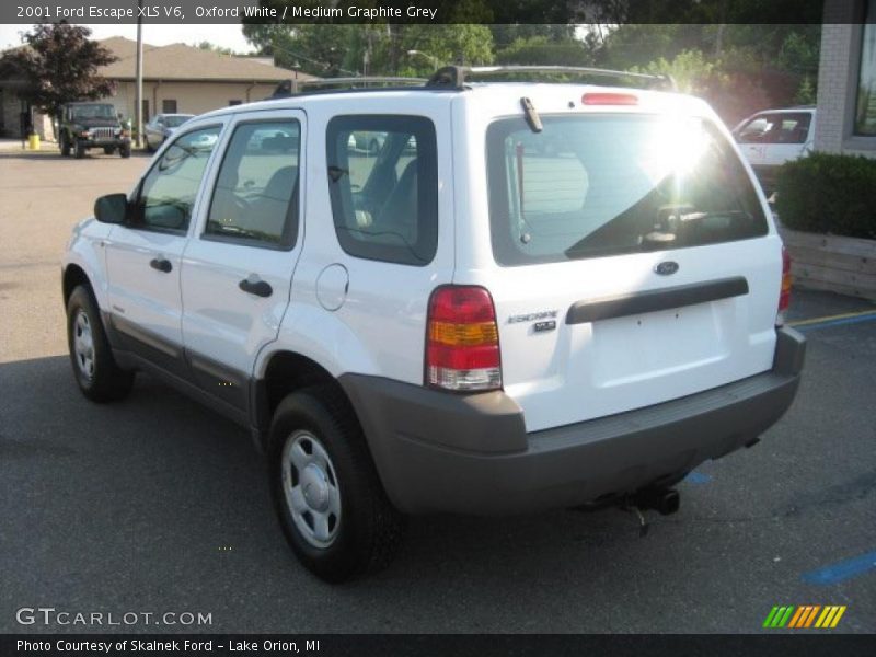Oxford White / Medium Graphite Grey 2001 Ford Escape XLS V6
