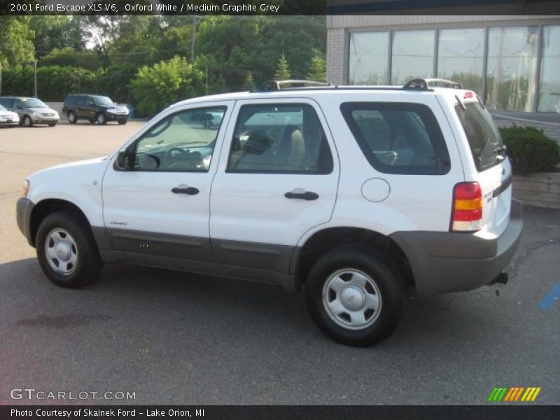 Oxford White / Medium Graphite Grey 2001 Ford Escape XLS V6