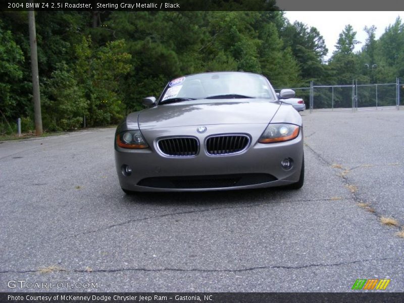 Sterling Gray Metallic / Black 2004 BMW Z4 2.5i Roadster