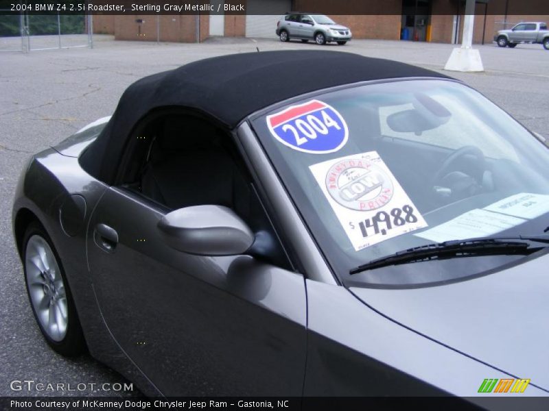 Sterling Gray Metallic / Black 2004 BMW Z4 2.5i Roadster