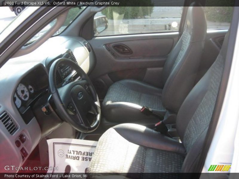 Oxford White / Medium Graphite Grey 2001 Ford Escape XLS V6