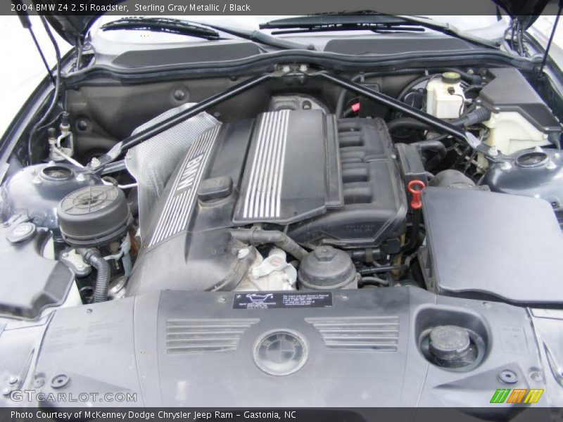 Sterling Gray Metallic / Black 2004 BMW Z4 2.5i Roadster