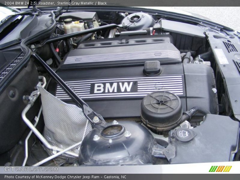 Sterling Gray Metallic / Black 2004 BMW Z4 2.5i Roadster