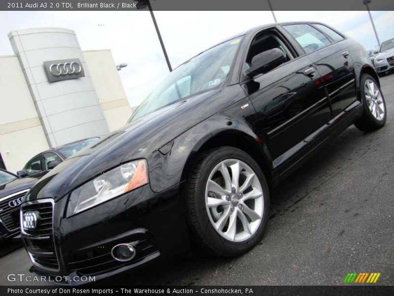 Brilliant Black / Black 2011 Audi A3 2.0 TDI