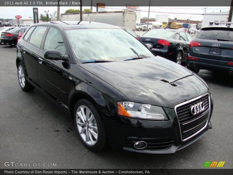 Brilliant Black / Black 2011 Audi A3 2.0 TDI