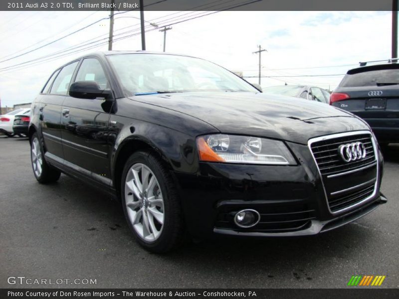 Brilliant Black / Black 2011 Audi A3 2.0 TDI