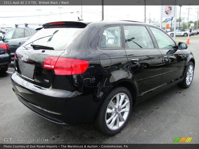 Brilliant Black / Black 2011 Audi A3 2.0 TDI