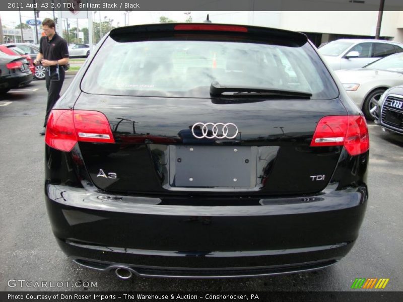 Brilliant Black / Black 2011 Audi A3 2.0 TDI