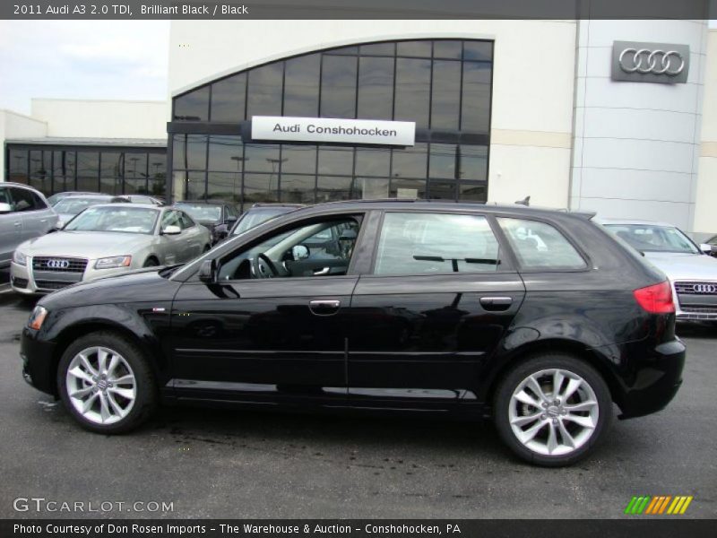 Brilliant Black / Black 2011 Audi A3 2.0 TDI
