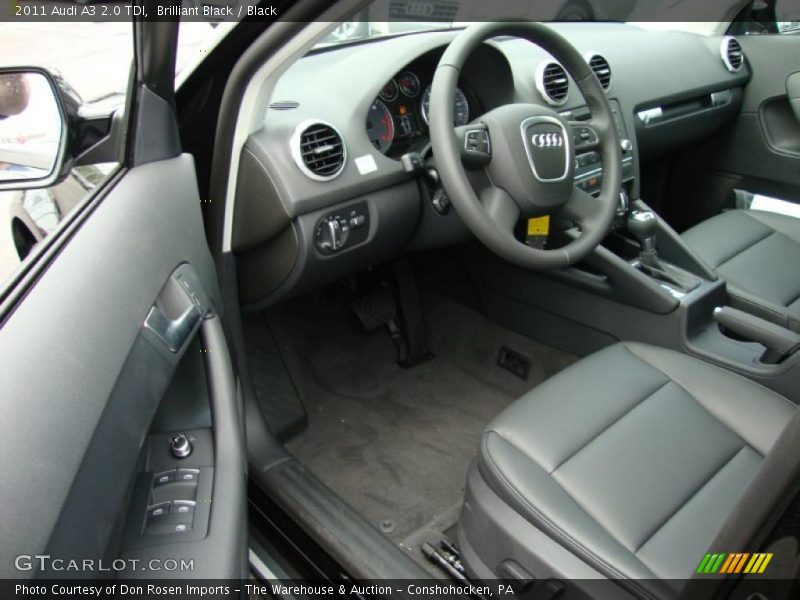Brilliant Black / Black 2011 Audi A3 2.0 TDI