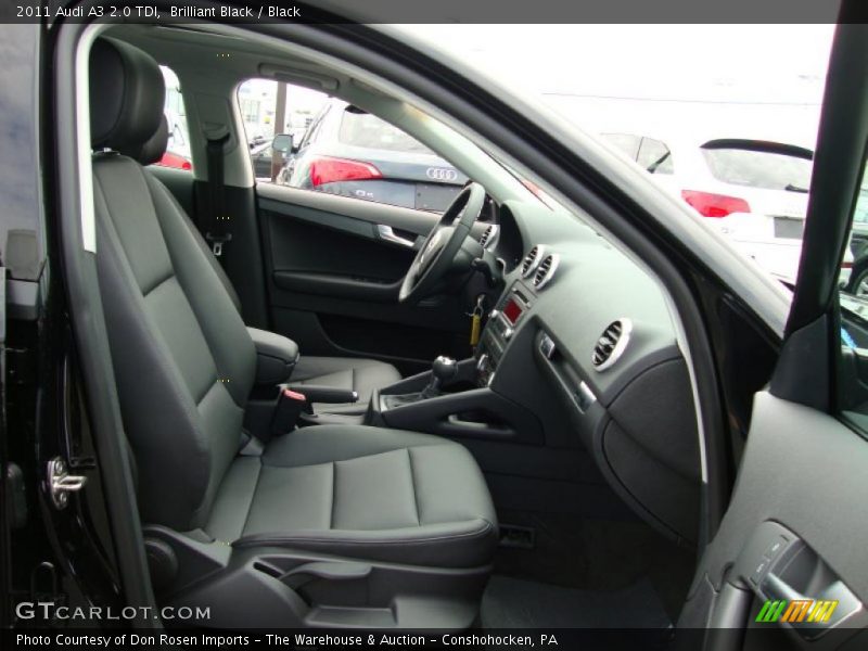 Brilliant Black / Black 2011 Audi A3 2.0 TDI