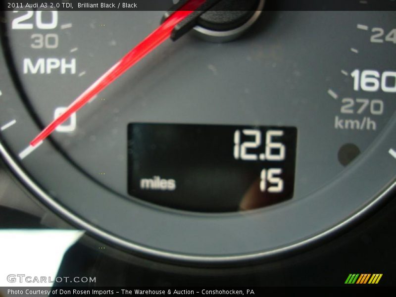 Brilliant Black / Black 2011 Audi A3 2.0 TDI