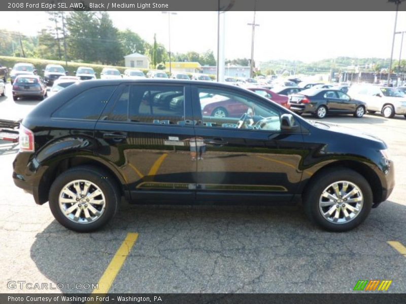 Black / Medium Light Stone 2008 Ford Edge SEL AWD
